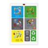 younikat 9 rubbish bin stickers for waste separation, waste recycling,