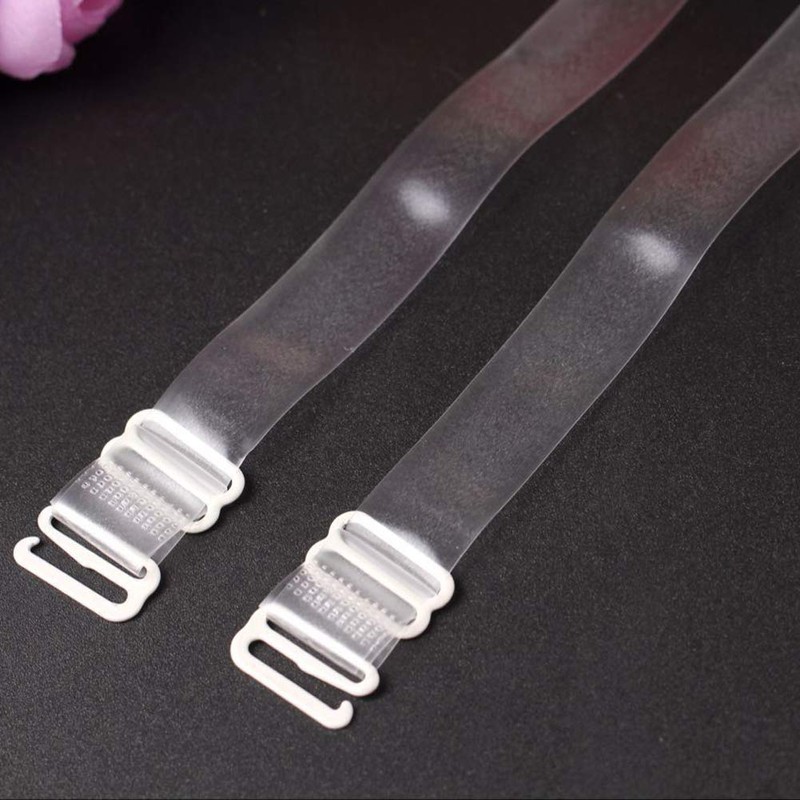 Wacnune 2 Pairs Invisible Soft Clear Non-Slip Adjustable Transparent Replacement