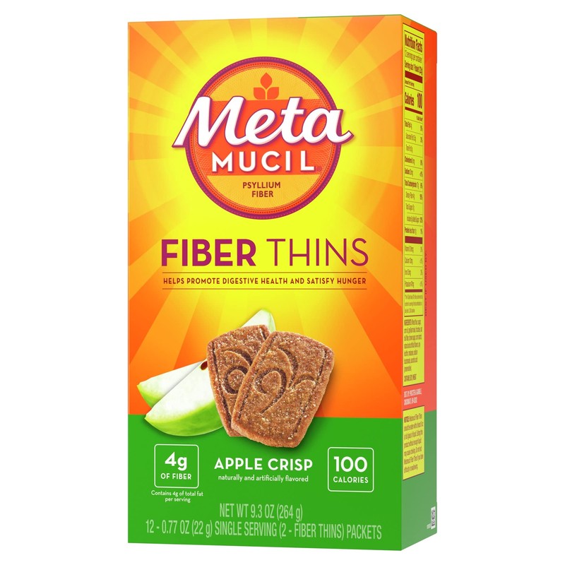Metamucil Fiber Wafers Apple Crisp Packets, 1 ea