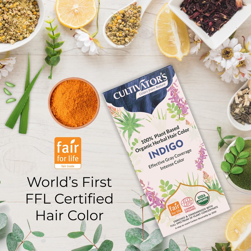Cultivator's Organic Herbal Hair Colour - Indigo 100 g