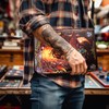 Trading Card Binder - 3D Embossed PU Leather Album with