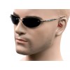 AMP Small Rimless Oval Neo Matrix Style Sunglasses Metal Super