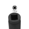 uxcell 1" Drive 32mm 12-Point Impact Socket, CR-MO Steel 80mm