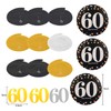 60th Anniversary Decorations Kit - Gold Glitter Happy Anniversary Banner,