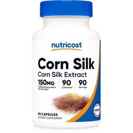 Nutricost Corn Silk (150mg) 90 Capsules - Corn Silk Extract, Vegan, Gluten-Free, GMO-Free