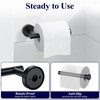 Kitsure Toilet Paper Holder Wall Mount - Sturdy Round Matte