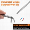 sourcing map PZ2 Screwdriver Bit 1/4" Hex Shank 150mm/6 Length