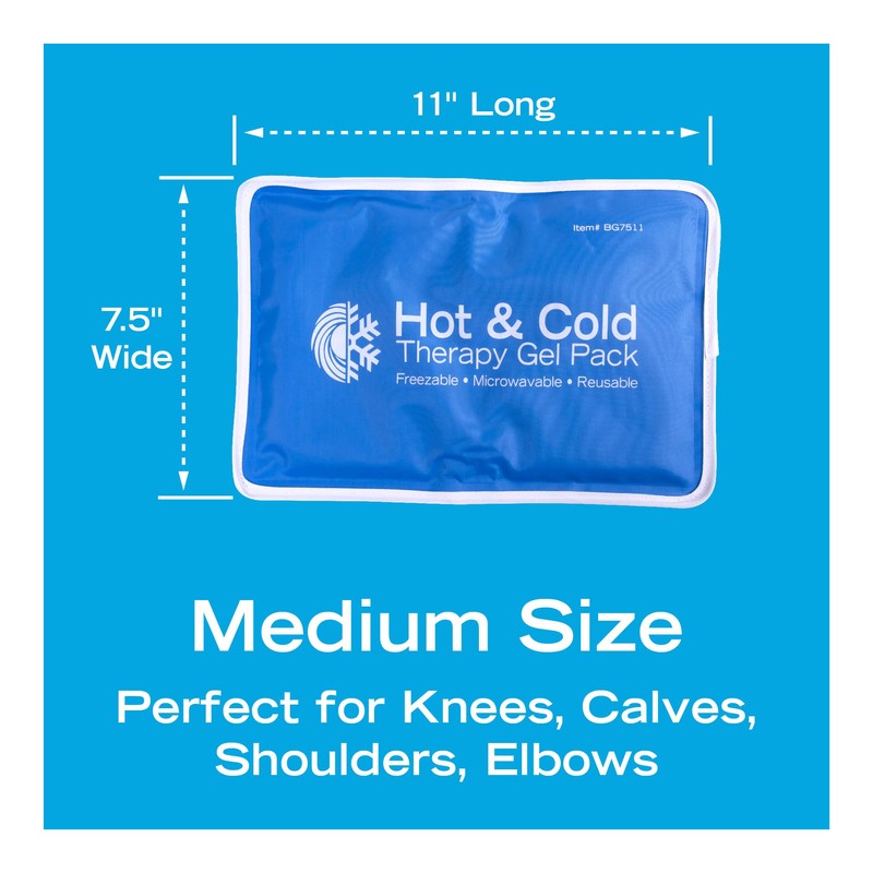 Roscoe Medical Gel Soft Flexible Ice Packs for Injuries, Reusable