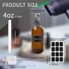 SENONAPO 52 Pcs 4 Oz Amber Glass Spray Bottles with