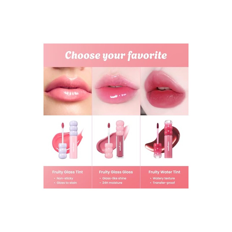 Colorgram - Labial Fruity Glass Tint 15 Satisfied Fig 3gr