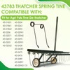 Kaberalty 43783 Dethatcher Spring Tine Replacement 16 Pack