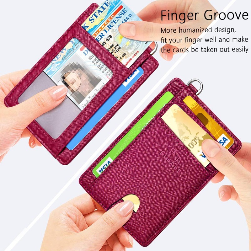 FurArt Slim Minimalist Wallet, Front Pocket Wallets, RFID Blocking, Credit