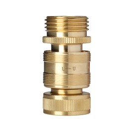 GORILLA EASY CONNECT LOCKING Garden Hose Quick Connect Fittings. ¾ Inch GHT Solid Brass.