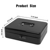 Secure Steel Cash Box with Combination Lock and Removable Tray