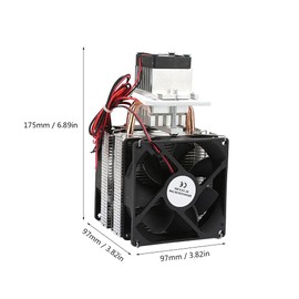 ANKROYU Thermoelectric Cooler, Metal Semiconductor Refrigeration Thermoelectric Cooler, Refrigeration Cooling System for Mini Fridge Air Condition