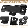 Nkiy Quen 4 Pcs F2590 Windows Replacement Sash Lock-2-1/4'' Mounting