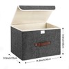 TYEERS 2x Foldable Storage Boxes with Lids, Storage for Clothes,