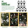 MAGICLULU 10Pcs Mini Dollhouse Miniature Lantern Xmas Tree Hanging Oil