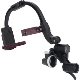 High Definition Dental Headlight 5W -Led Head Light for Magnification Binocular Loupes Surgical Head Light (2.5 X, Black)