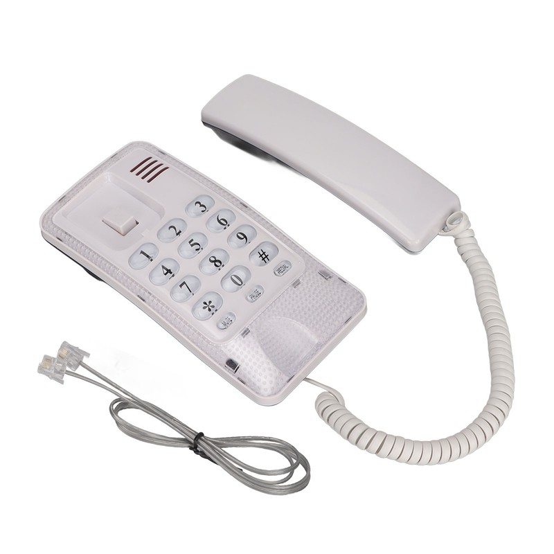 KXT‑438 Wall Mounted Home Phone Corded Telephone with Redial Quick
