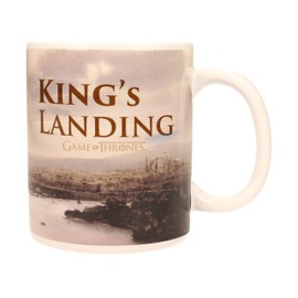 SD toys SD-SDTWRN02993 Tasse mit Motiv King's Landing Game of Thrones, Stahl und Keramik, weiß, 9x13x11 cm