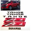 GM Auto 6PC Gloss Black Doors Rear Tahoe Gloss Red
