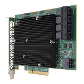 LSI SAS 9300 16I HBA Card High Speed Transmission 16 Ports External Device Connectivity PCIe 3.0 Bus Type 1024 Non-SAS Devices for, VMware, Freebsd