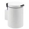 bremermann Wall-Mounted Cosmetic Bin, 3 Litres, Bathroom Bin, 2-Way Mounting,