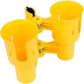 ROBOCUP, (Yellow), Best Cup Holder for Drinks, Fishing Rod/Pole, Boat, Beach Chair, Golf Cart, Wheelchair, Walker, Drum Sticks, Microphone Stand