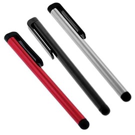 Premium 25 Pack Stylus Compatible with LG V350U Custom Digital Slim Touch Pen for Your Capacitive Touch Screen! (Black Silver RED)
