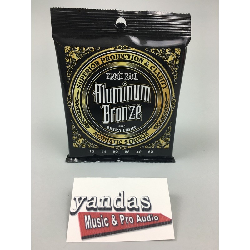 Ernie Ball Extra Light Aluminium Bronze Acoustic Guitar Strings 10-50