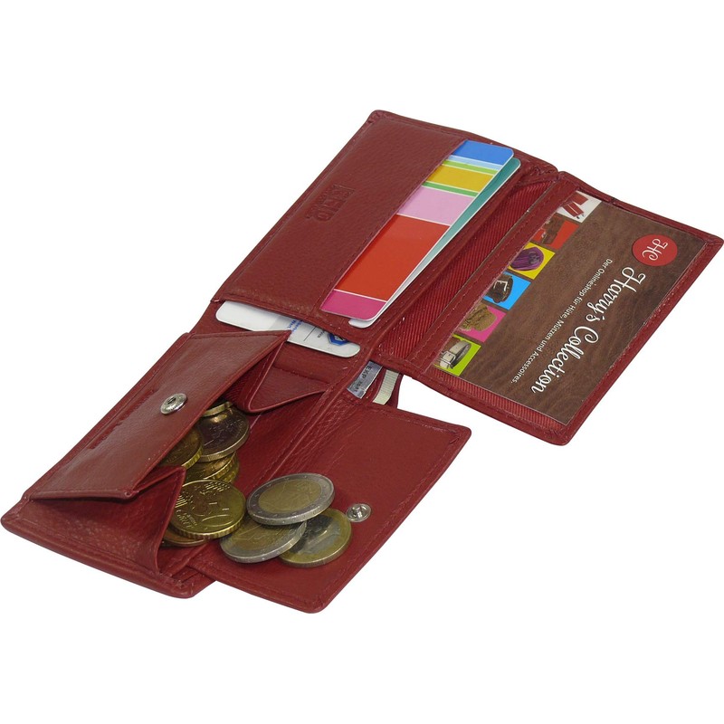 Harrys-Collection Small Handy Wallet Soft Nappa Leather with RFID Protection