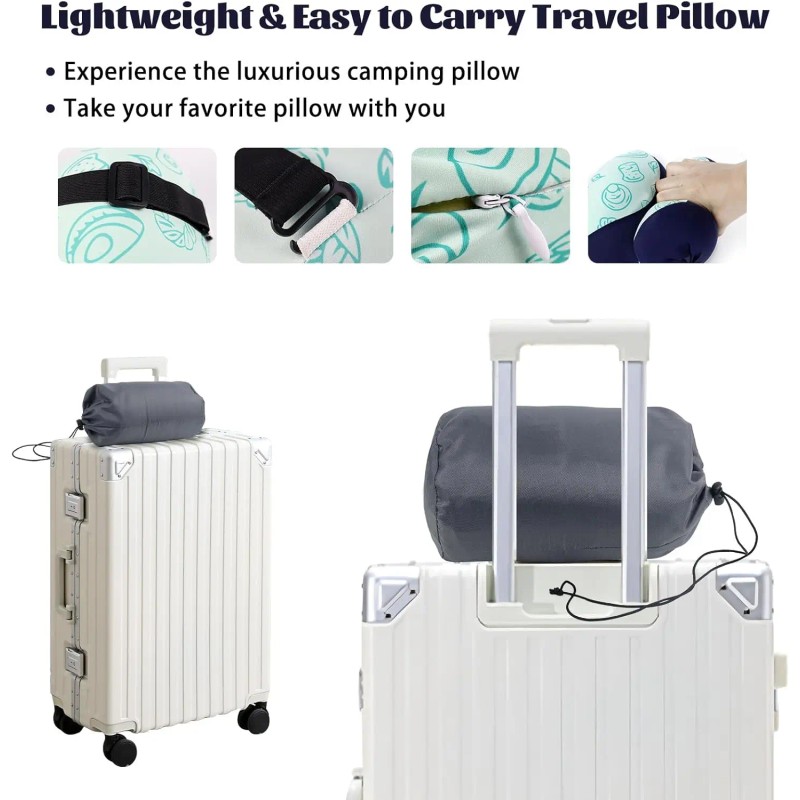 US Local Stock Knee Pillow for Side Sleepers, Camping Pillow,