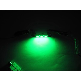 STR 6 pcs Super Green  6-5050 SMD 3-chips 5050 LED 42mm 211 212-2  6413