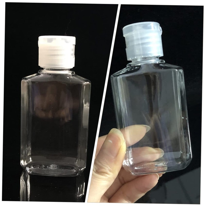 Beavorty 35 Pcs PET Octagonal Hand Bottles Refillable Travel Containers