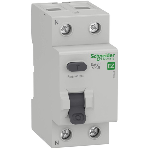 Schneider Electric - Easy9, RCCB Residual Current Circuit Breaker, 2