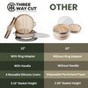 2-tier 12" Bamboo Steamer with Reinforcement & Handle, Reusable Silicone