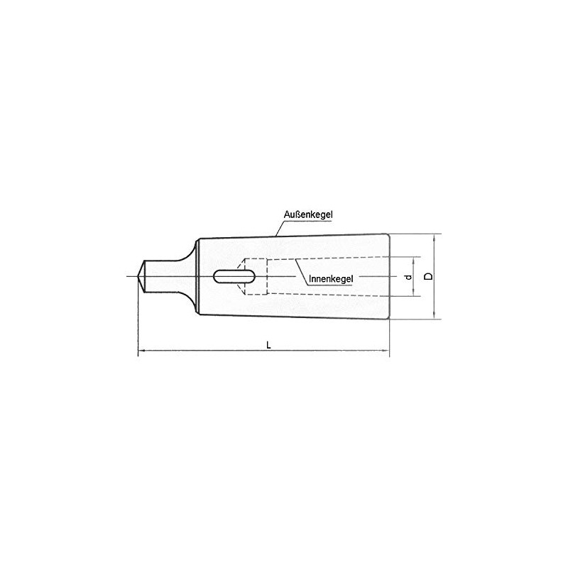 Lobinger® Morse Taper Reducing Sleeve MK2 to MK1