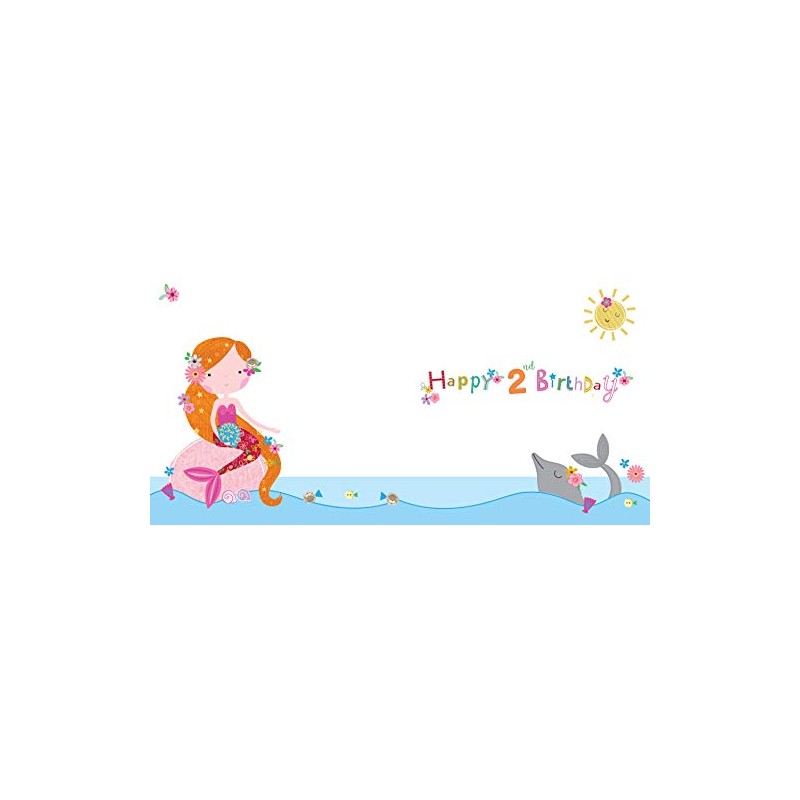 Cherry Orchard Girl Little Mermaid 2 Today Birthday Card
