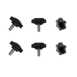 6 PCS Blackstone Griddle Control Knobs and Stand Screws Replacement - M6 x 16mm Thumbscrews for Adjustable Legs for Table Top Griddle - Compatible with Blackstone 17", 22", 28", 36" Griddle Stands