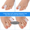 12 Pack Soft Gel Toe Separators for Women and Men,