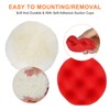 Linkstyle 9PCS Polishing Pad Kit, 3 Inch Wool and Sponge