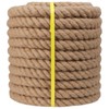 Twisted Manila Rope (1-1/4 Inch x 100 Feet) Natural Hemp