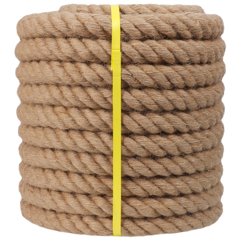 Twisted Manila Rope (1-1/4 Inch x 100 Feet) Natural Hemp