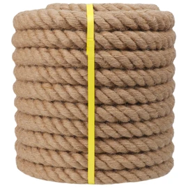 Twisted Manila Rope (1-1/4 Inch x 100 Feet) Natural Hemp Jute Rope for Docks, Nautical, Railings, Swing, Decorating