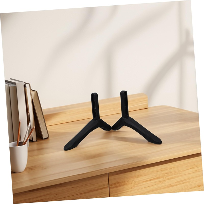 WHAMVOX Sturdy Plastic Tv Stand for White Monitor Tv Legs