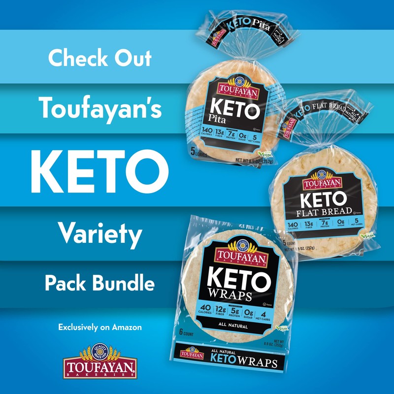 Toufayan KETO Flat Bread | High Fiber and Protein |
