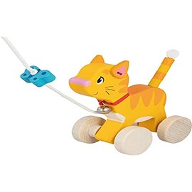 GOKI 54896 Cat Pull Baby Balls, Multicoloured (Multi-Colour)