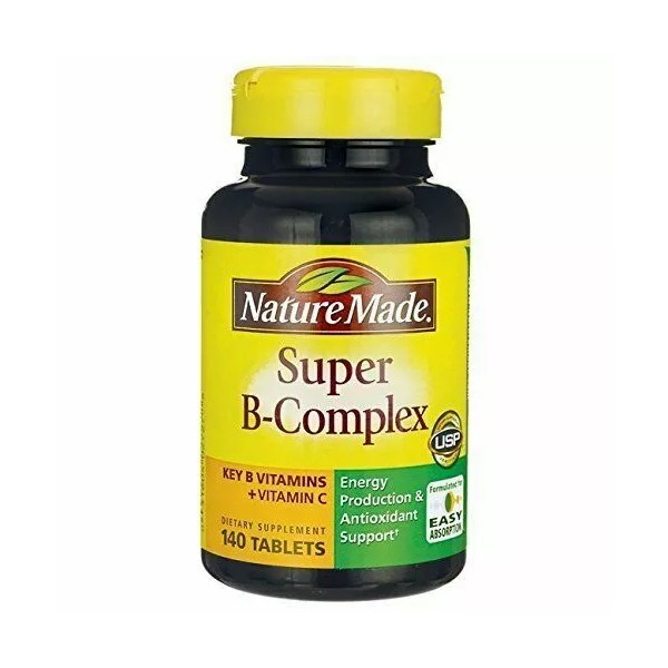 Nature Made Super B-Complex with Vitamin C Supplement Tablets 140