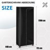 Copertura per armadio da giardino, resistente alle intemperie, 72x44x170 cm,